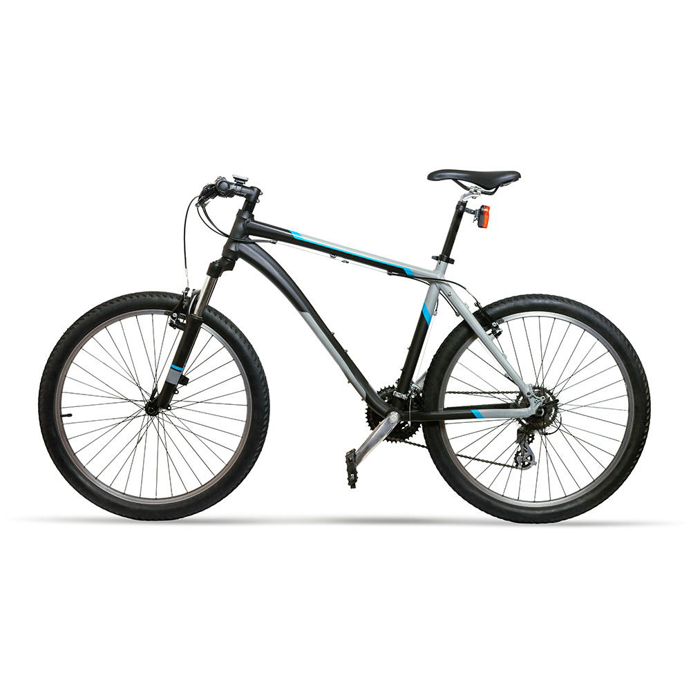 Basic Silver Aluminium Mountain Bike