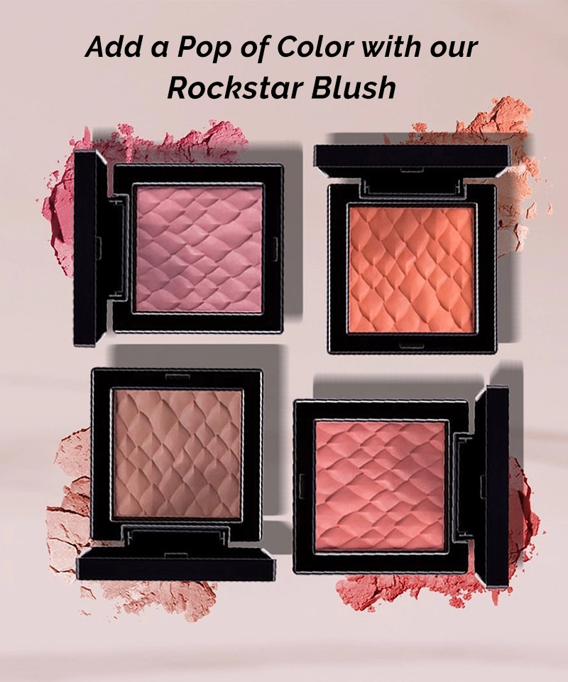 Add a pop of color with our rockstar blush